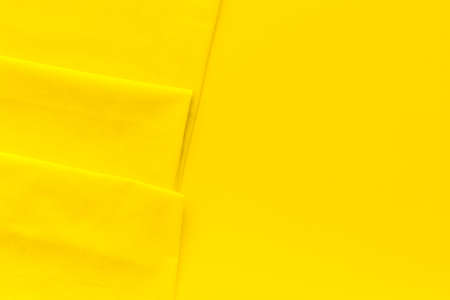 Background fabric texture. Cloth cotton copy space. Top viewの写真素材