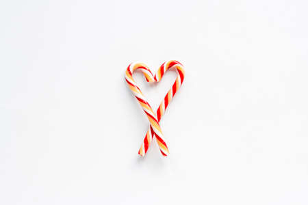 Pattern of Christmas candy can, top viewの写真素材