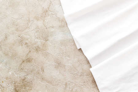 Background fabric texture. Cloth cotton copy space. Top view