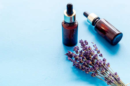 Lavender oil and serum - cosmetic spa pharmacy productsの写真素材