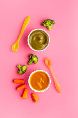 Baby fruit vegetables nutrition - food for kids feedingの写真素材