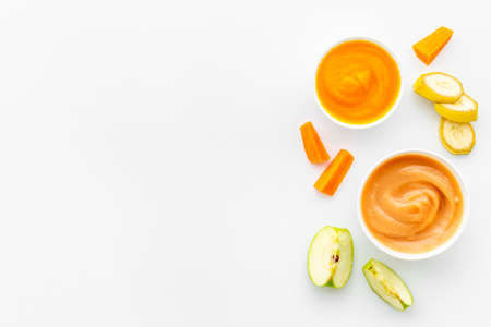 Baby fruit vegetables nutrition - food for kids feedingの写真素材