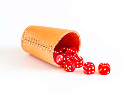 Set of dices for poker or board games. Casino games conceptの写真素材