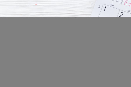 Ovulation day mark in calendar with ovulation home testの写真素材