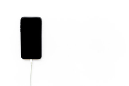 Smartphone with usb cable for charging and cord charger