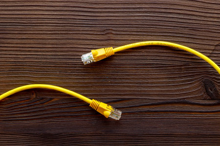 Electric wire and network cables, top view