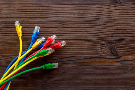 Electric wire and network cables, top view