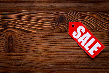 Discount shopping day - sale or price tag label top viewの写真素材