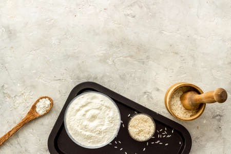 Gluten free rice flour - for healthy cooking and bakingの写真素材