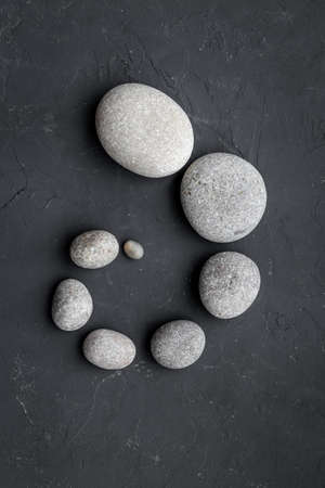 Set of natural mineral stones. Rocks backgroundの写真素材