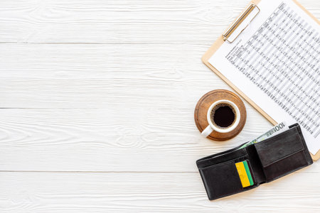 Documents work with taxes report or bills. Financial business concept