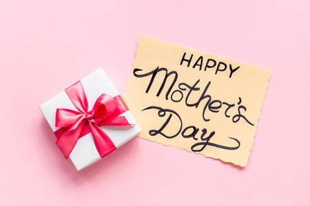 Flatly of Happy Mothers day greeting card and gift boxの写真素材