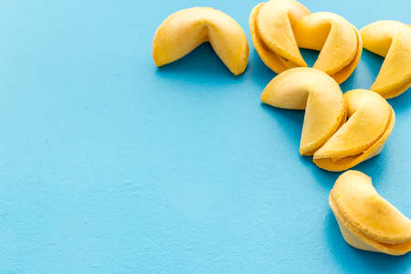 Many Chinese New Year fortune cookies. Good luck conceptの写真素材