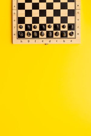 Chess board game as idea of business strategy and teamwork