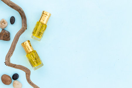 Aromatic Arabic essential oil - perfume in glass bottles