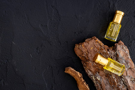 Agarwood tree oil perfume - traditional Arabian incenseの写真素材