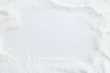 White washing powder background. Laundry day mockupの写真素材