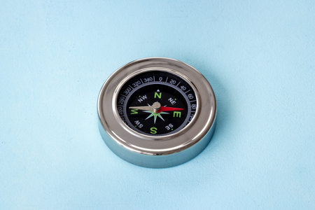 Compass close up. Business navigates recovery concept