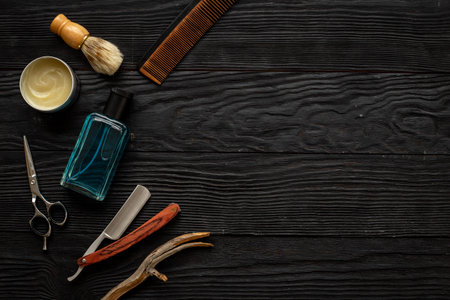 Shaving accessories and cosmetics products for men.