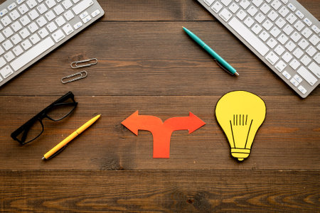 Burning light bulb as symbol of a difficult task and solutions.