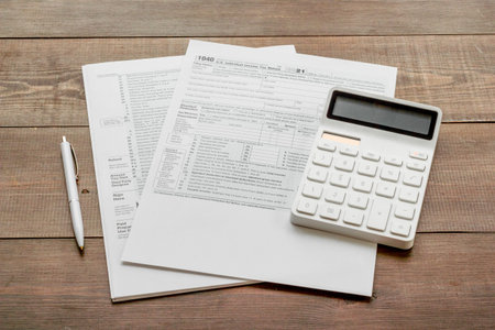 Tax forms 2024 with the calculator. Income Statement. Paying the tax rate.