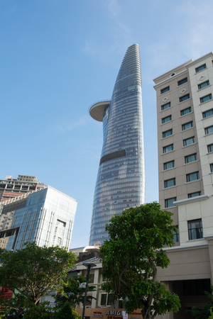 Bitexco Financial Tower, the tallest building in Saigon.の写真素材