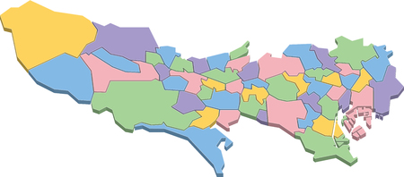 Tokyo mapのイラスト素材