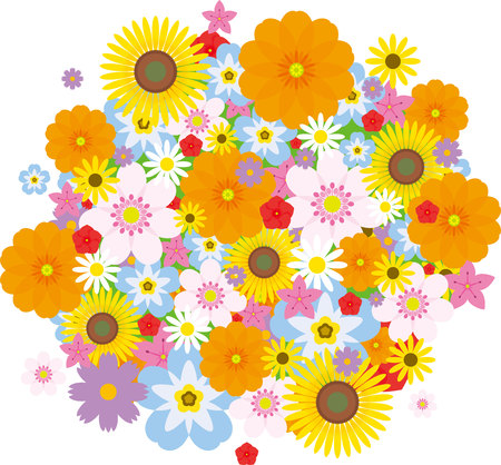 Bouquet of flowersのイラスト素材