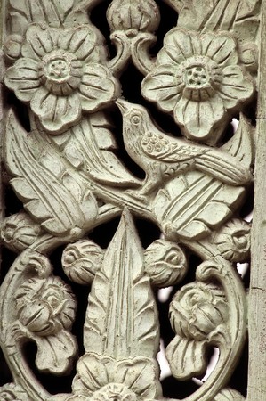Thai art stucco,decor in Thailand temple ,Ornamental detail on Grand Palace, Bangkok, Thailand の写真素材