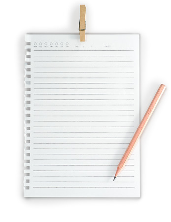 High resolution isolated  notepad with clipping pathの写真素材