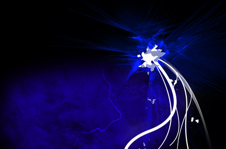 Abstract background blue colored の写真素材