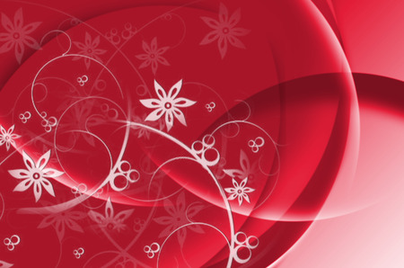 flower on red Abstract background  : horizontalの写真素材