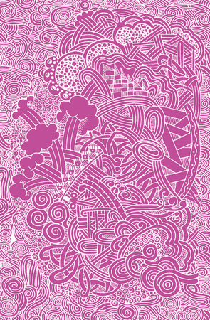 Fantasy ethnic pattern. abstract hand drawn. Artistic.Design Elements Vector Illustrationのイラスト素材