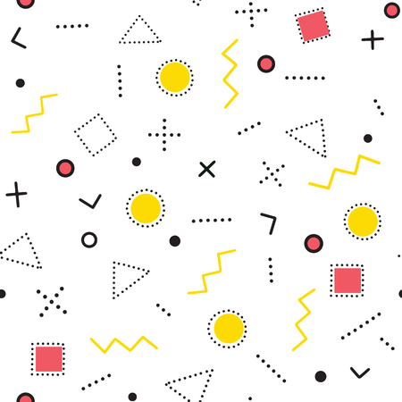 Seamless pattern. Geometric pattern. Form a triangle, a line, a circle.のイラスト素材