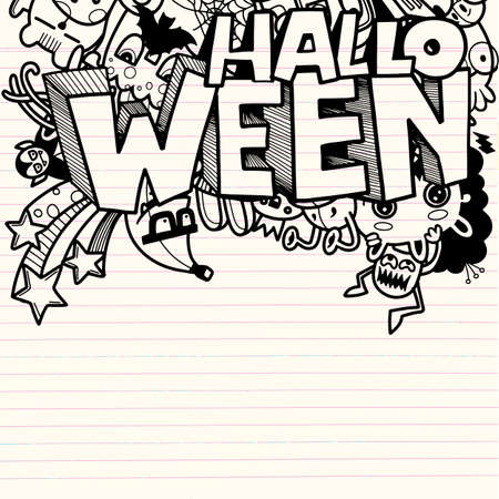 Hand Drawn Vector Illustration of Doodle, illustrator line tools drawing,Flat Designのイラスト素材