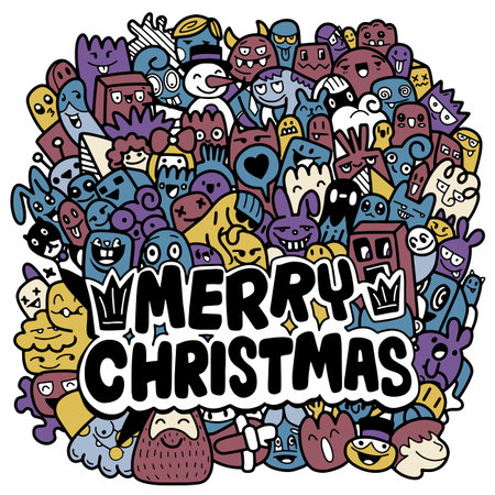 Set of Hand drawn ribbons, Hand drawn set of different ribbons. Design elements for greeting cards, banners, invitations. Sketch, vector illustration, Each on a separate layer.のイラスト素材