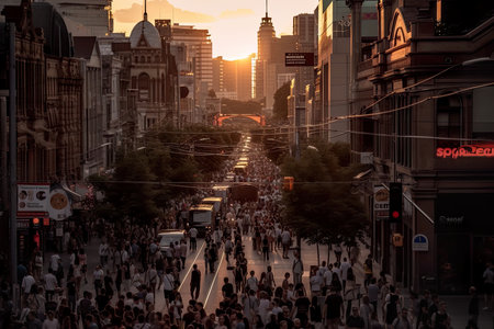 View of the street in Kuala Lumpur, Malaysiaの素材