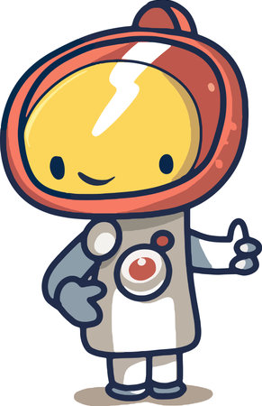 Cute Cartoon space set of astronaut isolated on a  background , Astronaut Character Set. Cartoon spaceman. Cosmonautのイラスト素材