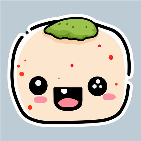 Kawaii Japanese food kawaii character. Vector illustration.のイラスト素材