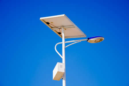 Power poles from solar cells.の写真素材