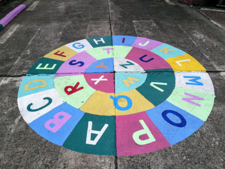 BBL Brain-based Learning Platform. School games painted on the surface.