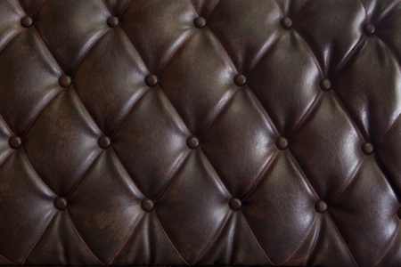 pattern of brown genuine leather upholstery の写真素材