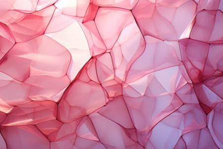 Abstract background with pink polygonal pattern.の素材