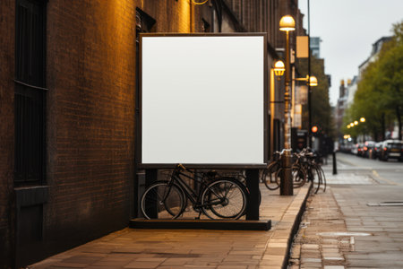 Mock up Blank billboard on a street.の素材