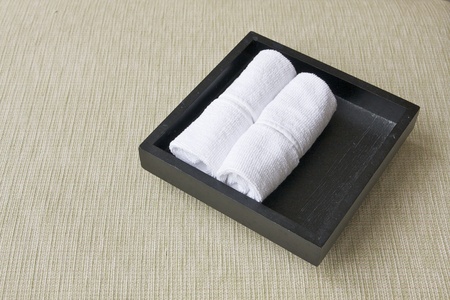 spa towelの写真素材