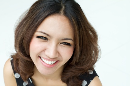 happy smiling women portraitの写真素材