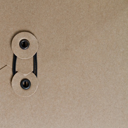 blank paper template with binding rope sealの写真素材