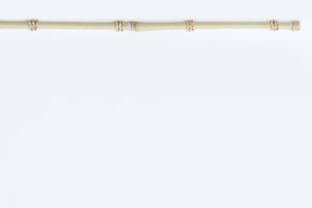 border design blank template with rope binding bamboo on white paper
