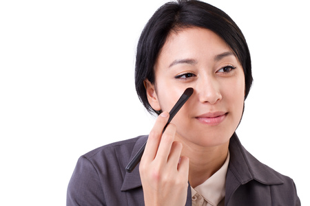 business woman's grooming, making upの写真素材