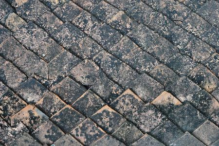 grunge tile texture background. concept of strong, weathered terracotta background or backdropの写真素材